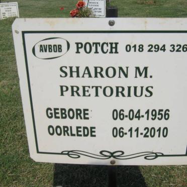 PRETORIUS Sharon M. 1956-2010