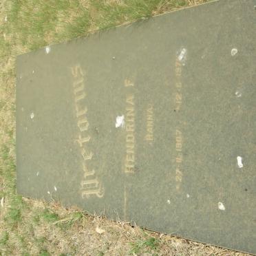 PRETORIUS Hendrina F. 1907-1971