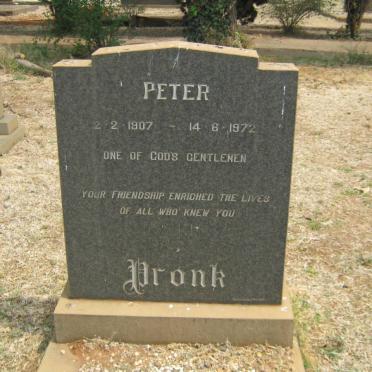 PRONK Peter 1907-1972