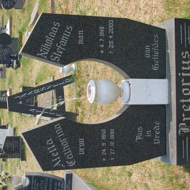 PRETORIUS Nikolaas Stefanus 1948-2003 &amp; Aletta Catharina 1950-1990