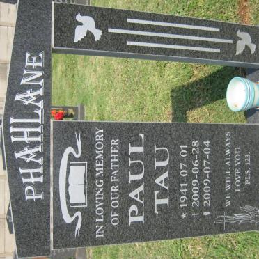 PHAHLANE Paul Tau 1941-2009