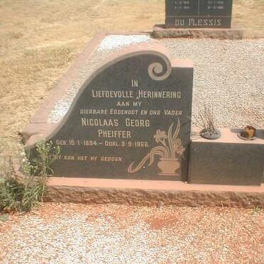PHEIFFER Nicolaas Georg 1894-1966