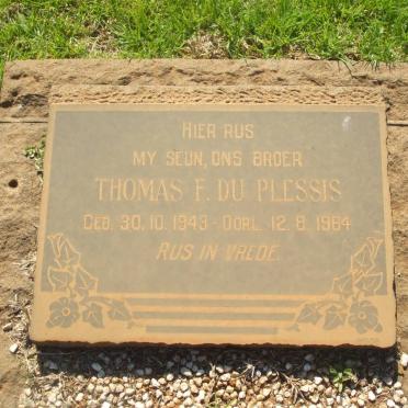 PLESSIS Thomas F., du 1943-1964