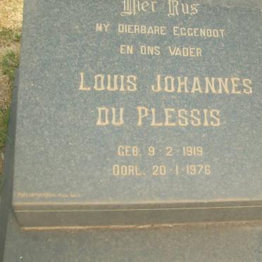 PLESSIS Louis Johannes, du 1919-1976