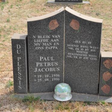 PLESSIS Paul Petrus Jacobus, du 1956-1996