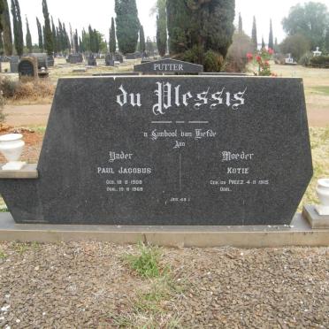 PLESSIS Paul Jacobus, du 1908-1969 &amp; Kotie DU PREEZ 1915-