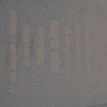 RAADT Sara, de nee SIEBEL 1917-1969