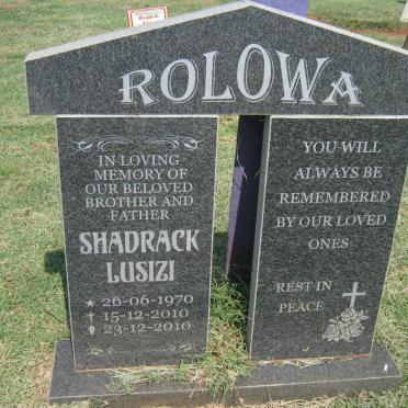 ROLOWA Shadrack Lusizi 1970-2010