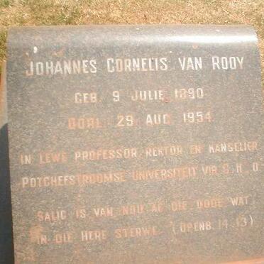 ROOY Johannes Cornelis van, 1890-1954