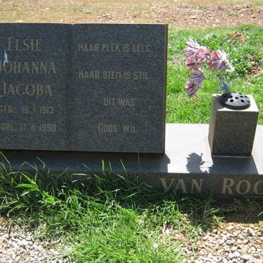 ROOYEN Elsie Johanna Jacoba, van 1913-1990