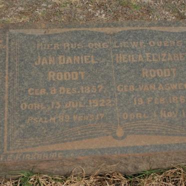 ROODT Jan Daniel 1857-1922 &amp; Heila Elizabeth VAN ASWEGEN 1863-1946