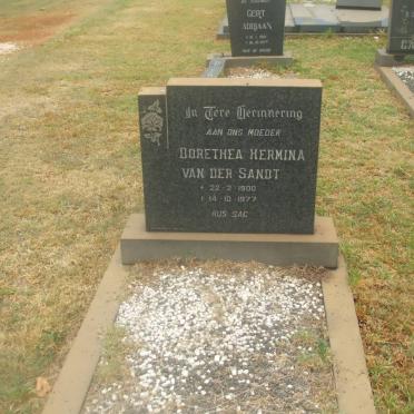 SANDT Dorethea Hermina, van der 1900-1977