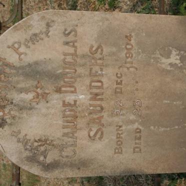 SAUNDERS Claude Douglas 1904-1904