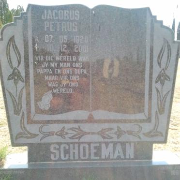 SCHOEMAN Jacobus Petrus 1920-2001