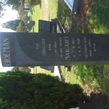 SCHOEMAN Margaret 1937-1989