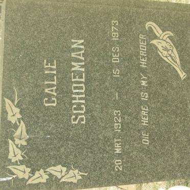 SCHOEMAN Calie 1923-1973