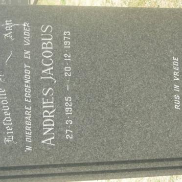 SCHOLTZ Andries Jacobus 1925-1973