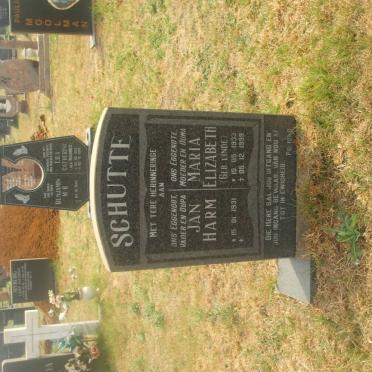 SCHUTTE Maria Elizabeth nee LINDE 1933-1999