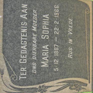 SCHRENK Maria Sophia 1887-1966