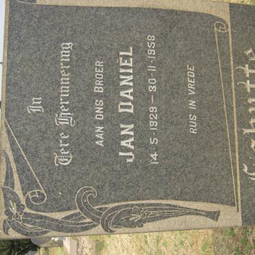 SCHUTTE Jan Daniel 1929-1958