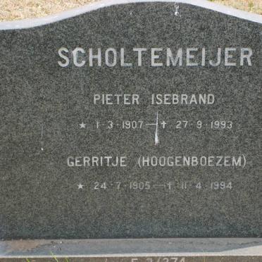 SCHOLTEMEIJER Pieter Isebrand 1907-1993 &amp; Gerritje HOOGEMBOEZEM 1905-1994