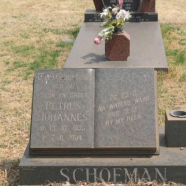 SCHOEMAN Petrus Johannes 1933-1984