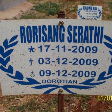 SERATHI Rorisang 2009-2009