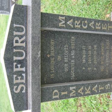 SEFURU Dimakatso Margaret 1976-2007