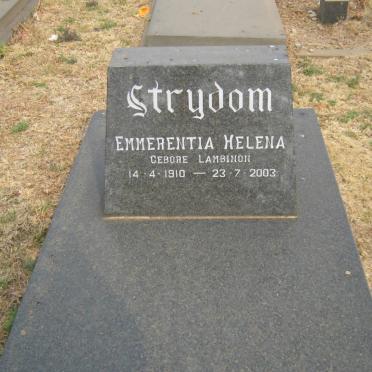 STRYDOM Emmerentia Helena nee LAMBINON 1910-2003