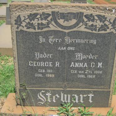 STEWART George R. 1911-1969 &amp; Anna C.M. VAN ZYL 1906-1968