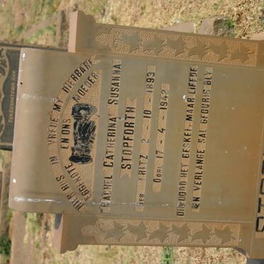 STOPFORTH Rachel Catherina Susanna nee FRITZ 1893-1942
