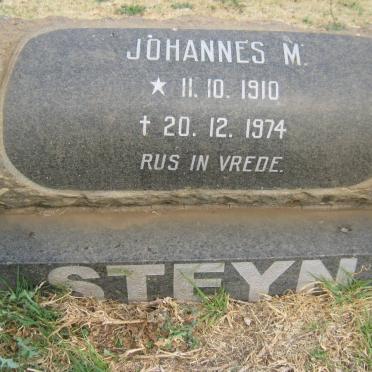 STEYN Johannes M. 1910-1974