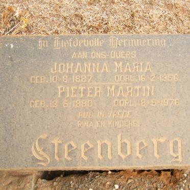 STEENBERG Pieter Martin 1888-1976 &amp; Johanna Maria 1887-1956