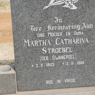 STROEBEL Martha Catharina nee SWANEPOEL 1903-1988