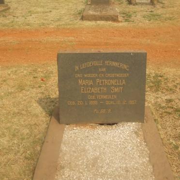 SMIT Maria Petronella Elizabeth nee VERMEULEN 1898-1957