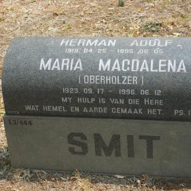 SMIT Herman Adolf 1919-1995 &amp; Maria Magdalena OBERHOLZER 1923-1996