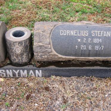 SNYMAN Cornelius Stefanius 1894-1977
