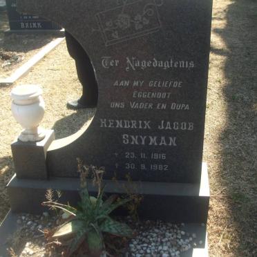 SNYMAN Hendrik Jacob 1916-1982