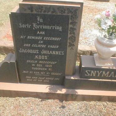SNYMAN Jacobus Johannes -1959
