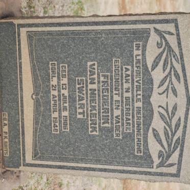 SWART Frederik van Niekerk 1906-1940