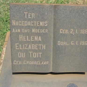 TOIT Helena Elizabeth, du nee GROBBELAAR 1887-1969