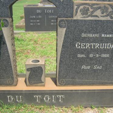 TOIT Gertruida, du -1966