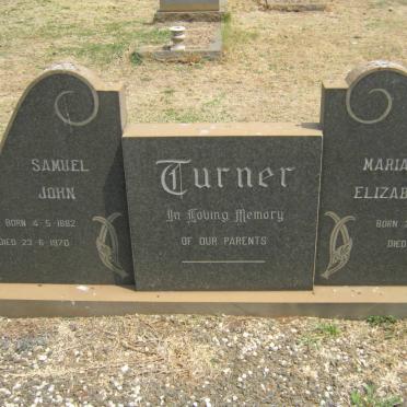 TURNER Samuel John 1882-1970 &amp; Maria Elizabeth 1886-1971