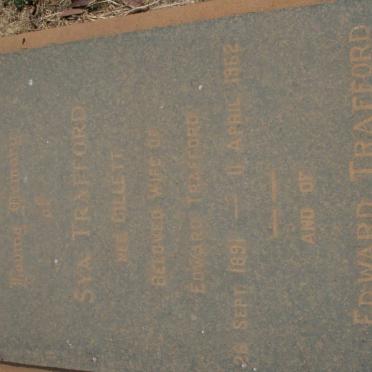 TRAFFORD Edward 1884-1964 &amp; Sya GILLETT 1891-1962