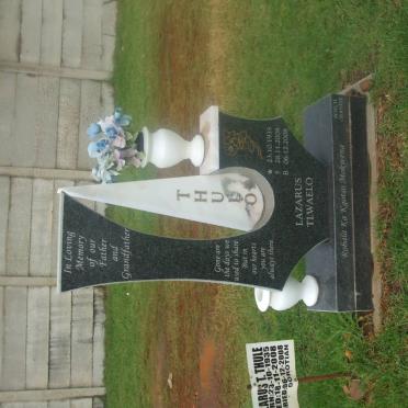 THULO Lazarus Tlwaelo 1935-2008