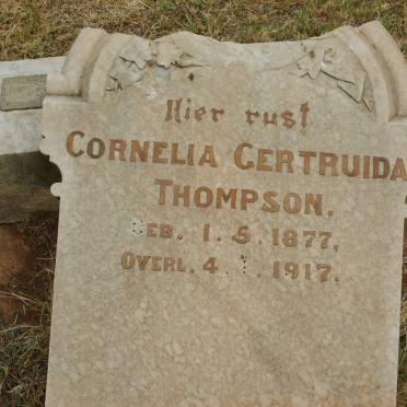 THOMPSON Cornelia Gertruida 1877-1917