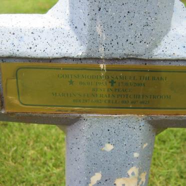 THUBAKI Goitsemodimo Samuel 1953-2008