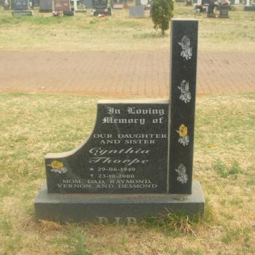 THORPE Cynthia 1946-2000