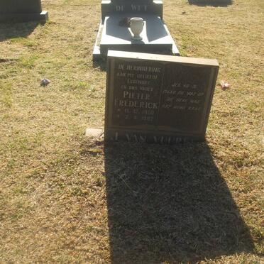 VUUREN Pieter Frederick, J. van 1950-1987