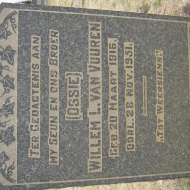 VUUREN Willem L., van 1916-1951